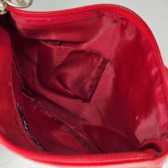 Vintage Roots Red & White Varsity Shoulder Bag Crossbody Purse Satchel - Picture 6 of 7